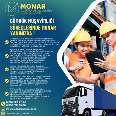 Monar Gümrük Müşavirliği Ltd.Şti.  - 