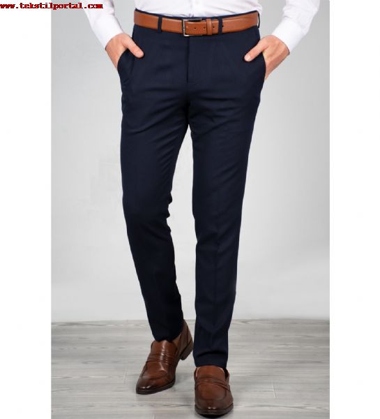 We are Men's fabric pants manufacturer, Men's pants supplier and Fabric pants exporter in istanbul   <br><br>In our high-capacity, state-of-the-art modern men's trousers production facility in Istanbul, <br> We produce men's fabric trousers, Men's fabric trousers wholesale, We export men's fabric trousers. <br> We can produce fabric trousers in the brands you want, with the models you provide. <br><BR> In our fabric trousers production facility in Istanbul, we produce men's trousers with a daily capacity of 1200 pieces of high quality.