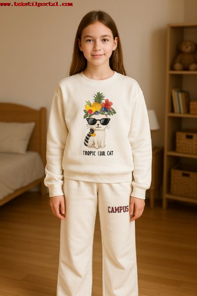 15,000 Pcs Children's Sweatshirts and Children's Tracksuit Bottoms will be sold from stock in Turkey at attractive prices.<br><br><p><span style=