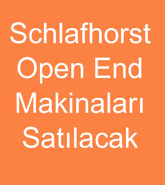  kinci el Saurer Schlafhorst SE12 Open end makineleri, Satlk Schlafhorst SE12 Open end iplik makineleri,