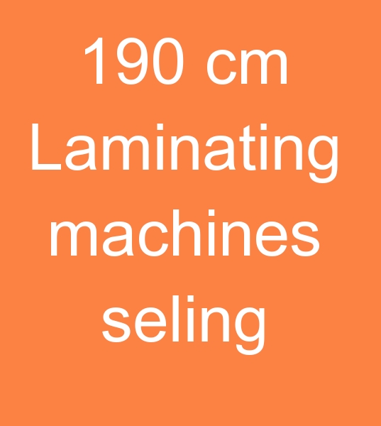 190 cm Su bazl Laminasyon makineleri,  Satlk Su bazl Kuma laminasyon makinesi, 