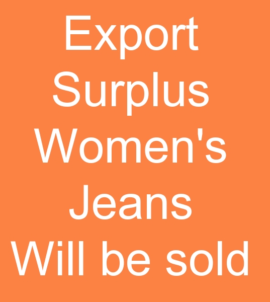 export Surplus women's jeans, export surplus women's jeans, export surplus women's denim pants,