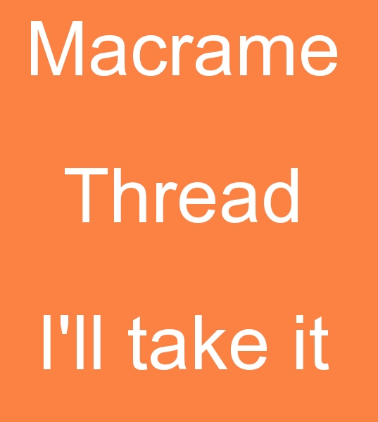  Ecru macrame thread, 2 mm Macrame Thread