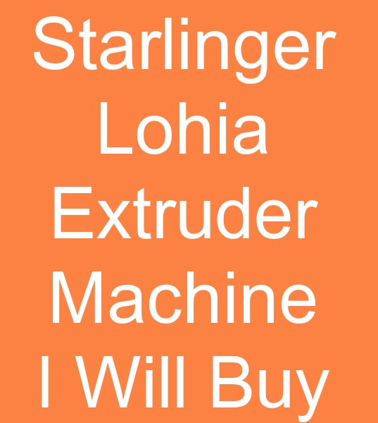 Starlinger Polypropylene yarn machines for sale, Those looking for second hand lohia Polypropylene yarn machines,